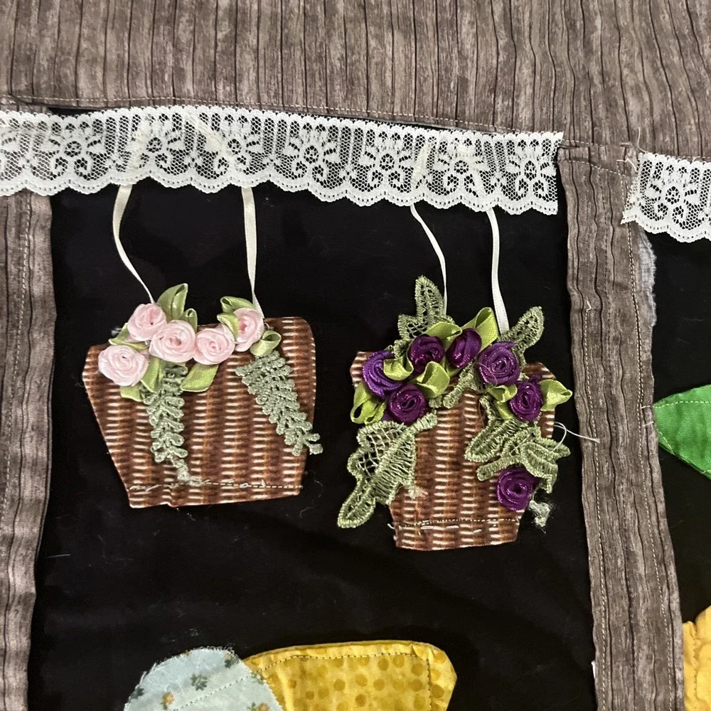 Unfinished Quilt Top Colonial Sun Bonnet Sue Rough Cottage Core Grandma Core